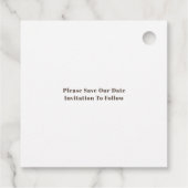 Vrije Cake Weddenschap aan zijkant Tekst Bruin spa Bedankjes Labels (Achterkant)