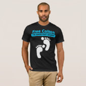 Vrije Colton-voetafdrukken T-shirt (Voorkant volledig)