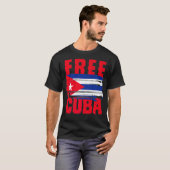 Vrije Cuba Premium T-shirt (Voorkant volledig)