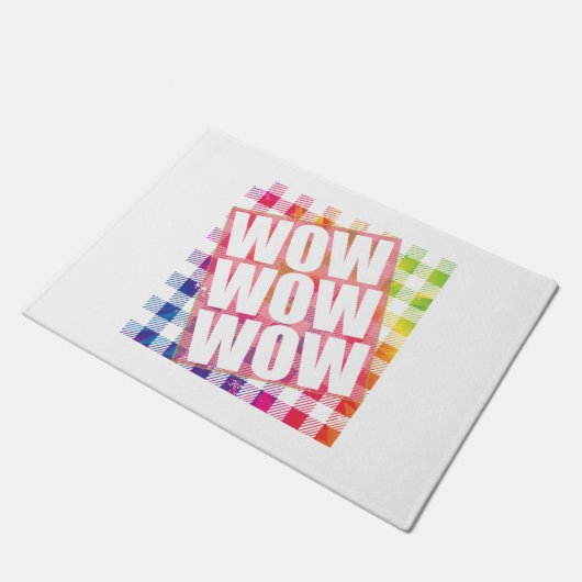 Vrije dag wauw - WOW WOW-meme Essential Deurmat (Schuin)