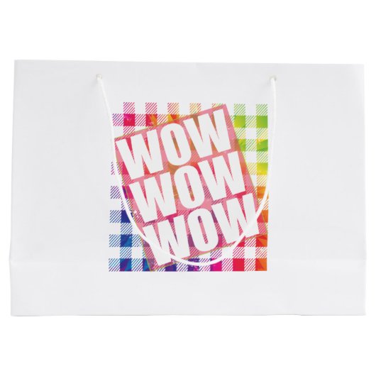 Vrije dag wauw - WOW WOW-meme Essential Groot Cadeauzakje (Achterkant)