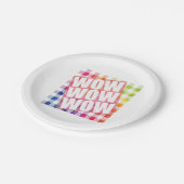 Vrije dag wauw - WOW WOW-meme Essential Papieren Bordje (Gekanteld)