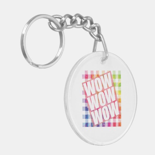 Vrije dag wauw - WOW WOW-meme Essential Sleutelhanger (Voorkant Links)