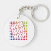 Vrije dag wauw - WOW WOW-meme Essential Sleutelhanger (Achterkant)