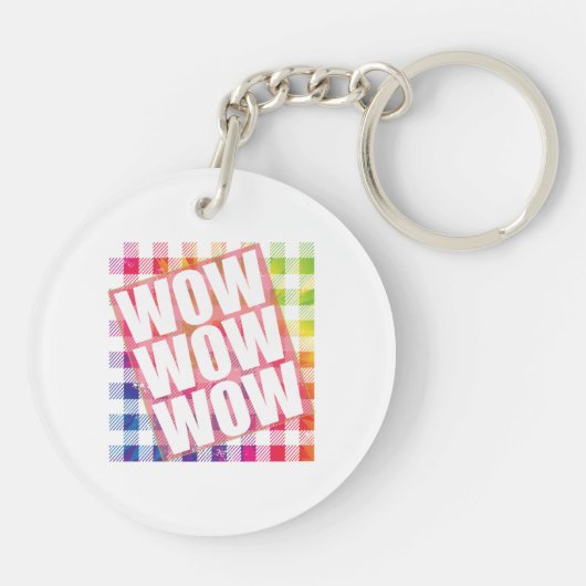 Vrije dag wauw - WOW WOW-meme Essential Sleutelhanger (Achterkant)