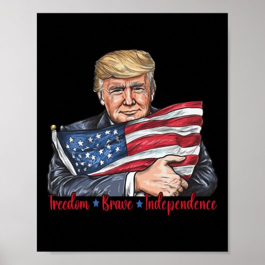 Vrije dappere onafhankelijkheid poster (Voorkant)
