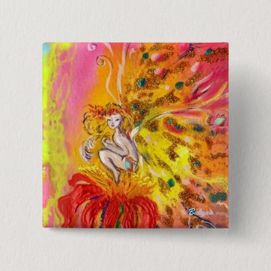 VRIJE DAWN VIERKANTE BUTTON 5,1 CM (Voorkant)