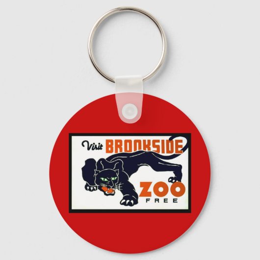 Vrije de Dierentuin van Brookside van het bezoek - Sleutelhanger (Voorkant)