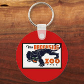 Vrije de Dierentuin van Brookside van het bezoek - Sleutelhanger (Voorkant)