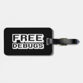 VRIJE DEBUGS BAGAGELABEL (Achterkant horizontaal)