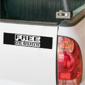 VRIJE DEBUGS BUMPERSTICKER (Op Truck)