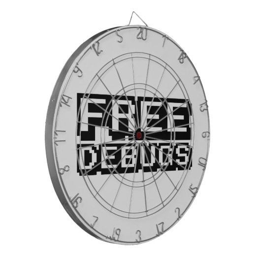 VRIJE DEBUGS DARTBORD (Voorkant Links)