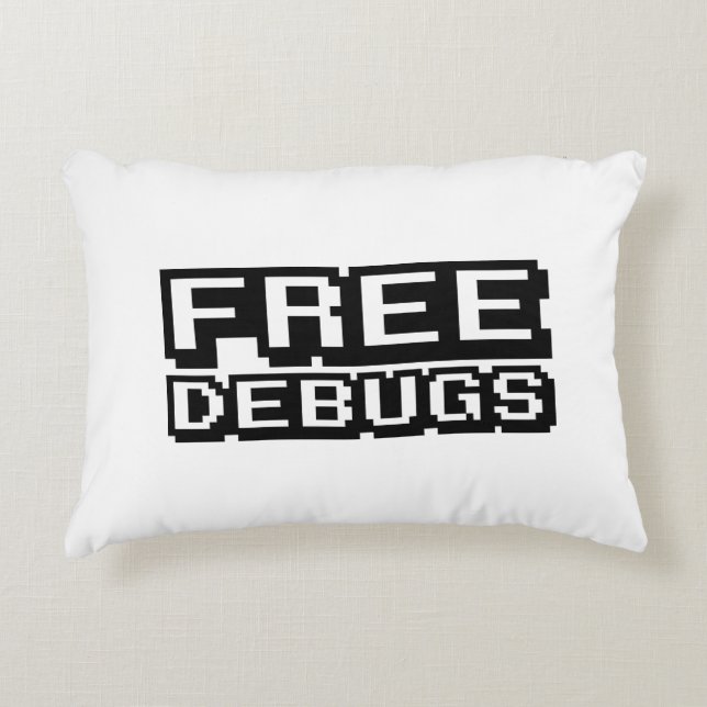 VRIJE DEBUGS DECORATIEF KUSSEN (Voorkant)