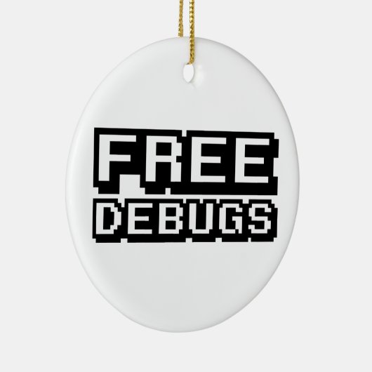 VRIJE DEBUGS KERAMISCH ORNAMENT (Rechts)