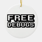 VRIJE DEBUGS KERAMISCH ORNAMENT (Voorkant)