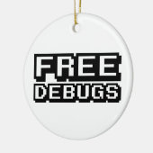 VRIJE DEBUGS KERAMISCH ORNAMENT (Links)