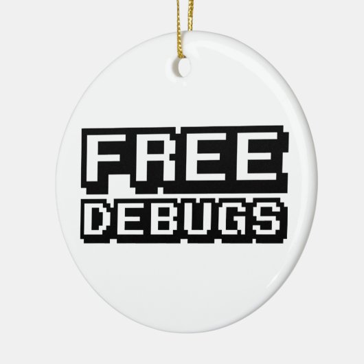 VRIJE DEBUGS KERAMISCH ORNAMENT (Links)