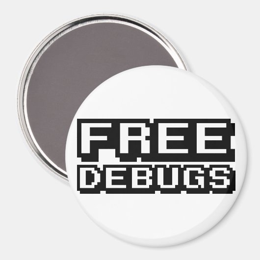 VRIJE DEBUGS MAGNEET (Voorkant / Achterkant)