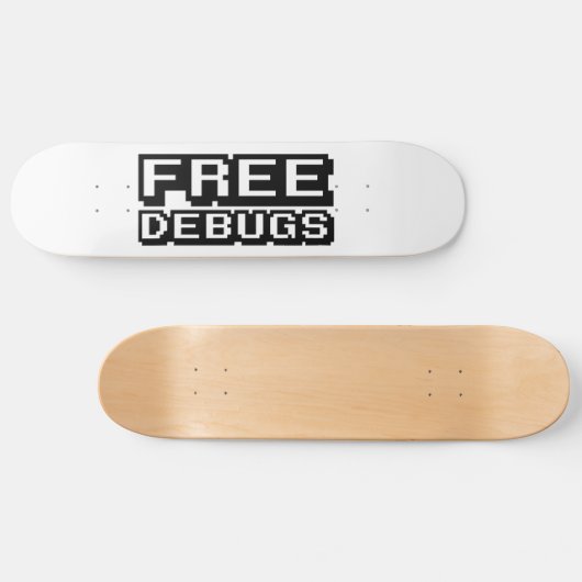 VRIJE DEBUGS PERSOONLIJK SKATEBOARD (Horizontaal)