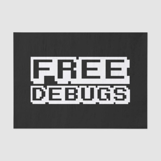 VRIJE DEBUGS TISSUEPAPIER (Voorkant)
