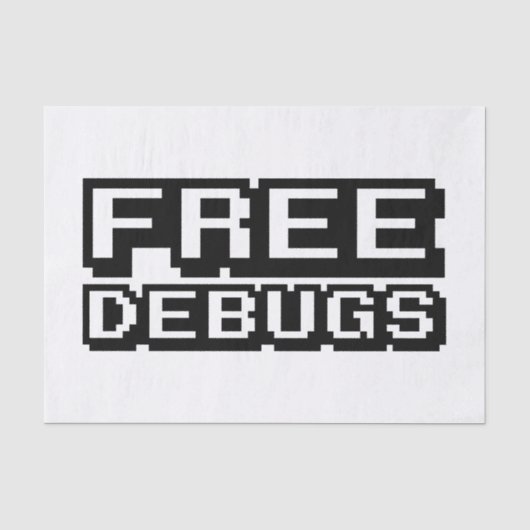 VRIJE DEBUGS TISSUEPAPIER (Voorkant)