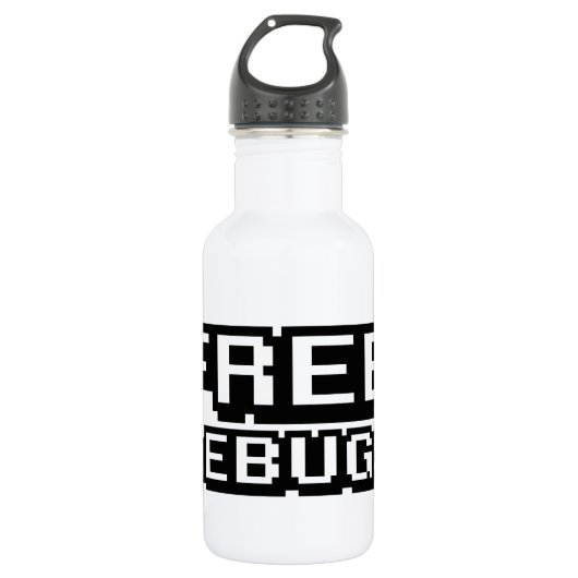 VRIJE DEBUGS WATERFLES  (Voorkant)