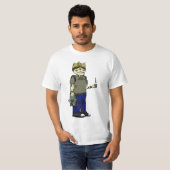 Vrije denkers zonder tekstkleur bevestigen t-shirt (Voorkant volledig)