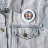 Vrije dienst, leraar vijfde rang ronde button 5,7 cm (In situ)