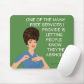 Vrije diensten... muismat (Met muis)