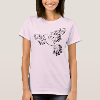 "VRIJE DOVE" Zacht T-shirt voor vrouwen