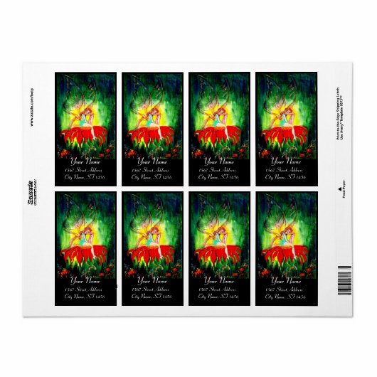 VRIJE DREAMING OP DE RODE STROOM ETIKET (Full Sheet)