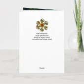 VRIJE DREAMING OP DE RODE STROOM FEESTDAGEN KAART (Achterkant)