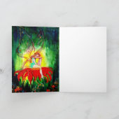 VRIJE DREAMING OP DE RODE STROOM FEESTDAGEN KAART (Binnen)