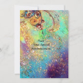 VRIJE DREAMING OP EEN RODE, blauwe, groene STROOM Kaart (Achterkant)