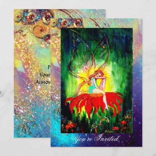 VRIJE DREAMING OP EEN RODE, blauwe, groene STROOM Kaart (Voorkant / Achterkant)