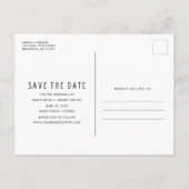 Vrije Drinken Beach Weddenschap Save the Date Aankondigingskaart (Achterkant)