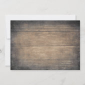 Vrije Drinken | Rustic Wood Grappig Save the Date (Achterkant)