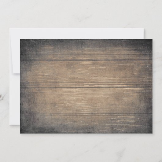 Vrije Drinken | Rustic Wood Grappig Save the Date (Achterkant)