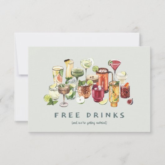 Vrije Drinken | Schattige Craft Cocktail Foto Brui (Voorkant)