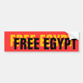 VRIJE EGYPTE BUMPERSTICKER (Voorkant)