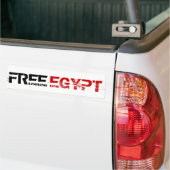 VRIJE EGYPTE BUMPERSTICKER (Op Truck)
