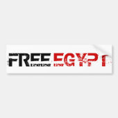 VRIJE EGYPTE BUMPERSTICKER (Voorkant)