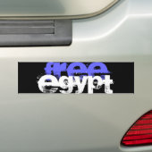 VRIJE EGYPTE BUMPERSTICKER (Op auto)
