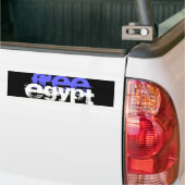 VRIJE EGYPTE BUMPERSTICKER (Op Truck)