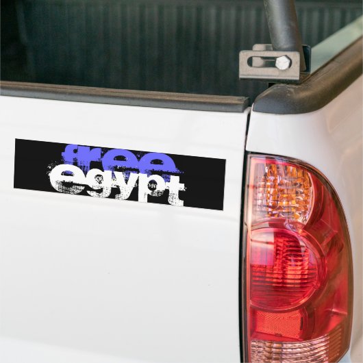 VRIJE EGYPTE BUMPERSTICKER (Op Truck)