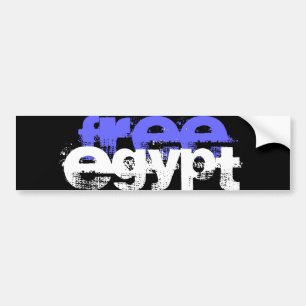 VRIJE EGYPTE BUMPERSTICKER