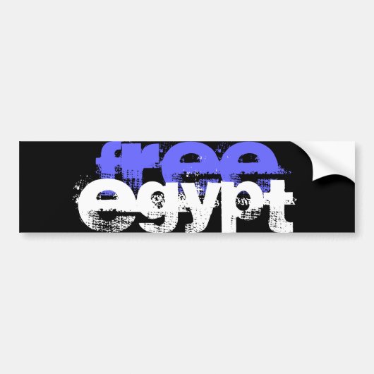 VRIJE EGYPTE BUMPERSTICKER (Voorkant)
