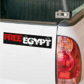 VRIJE EGYPTE BUMPERSTICKER (Op Truck)