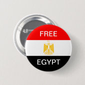 VRIJE EGYPTE RONDE BUTTON 5,7 CM (Voorkant /achterkant)