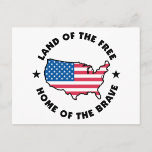 Vrije en Brave Briefkaart